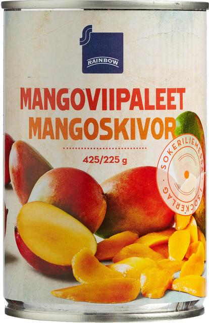 Rainbow mangoviipaleet sokeriliemessä 425/225 g