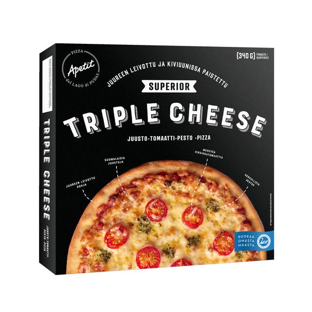 Apetit Superior Triple Cheese Pizza pakaste 340g