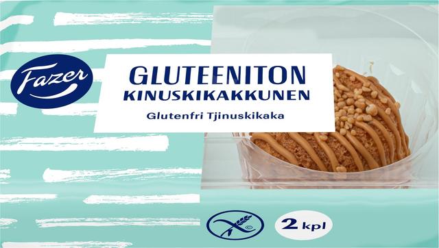 Fazer Gluteeniton Kinuskikakkunen 2kpl 150g, leivos