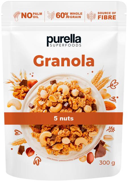 Purella Granola 5 pähkli segu 300g