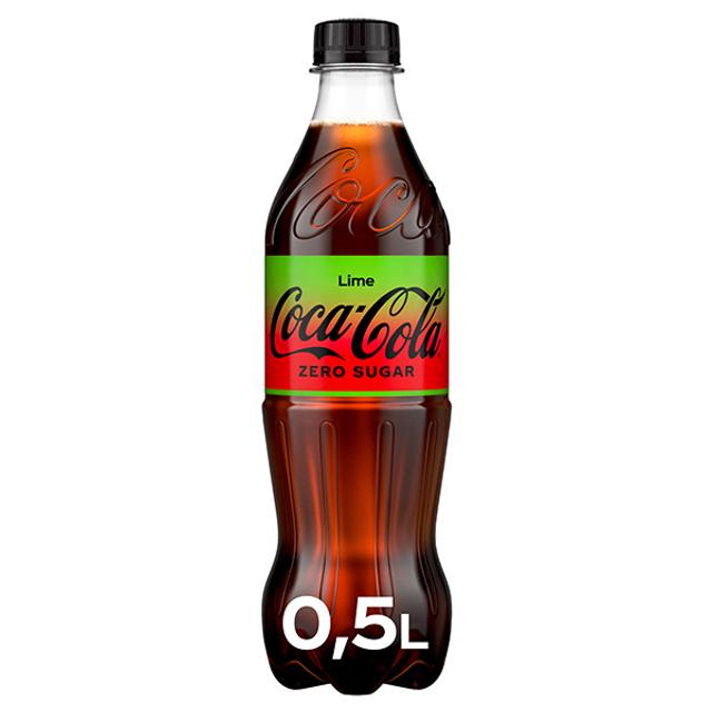Coca-Cola Zero Sugar Lime virvoitusjuoma muovipullo 0,5 L