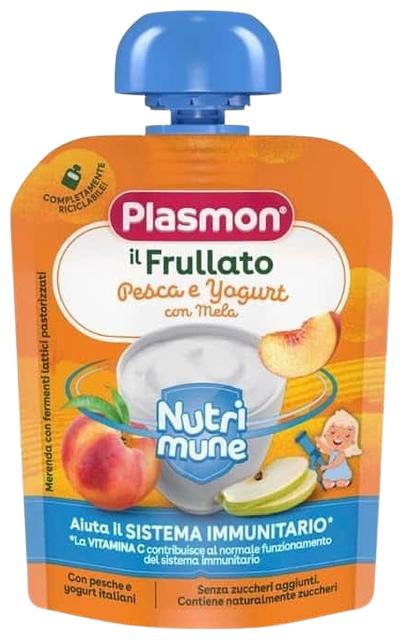 Plasmon Nutrimune Virsiku-Jogurtidessert 6+ 85g