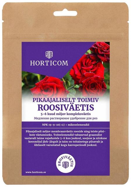 Pikaajaliselt toimiv roosiväetis Horticom 750g