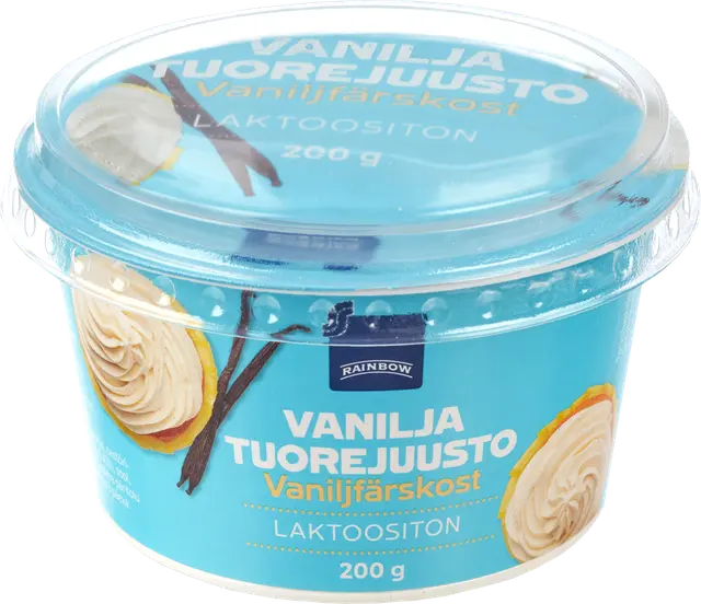 Rainbow 200g vaniljatuorejuusto laktoositon