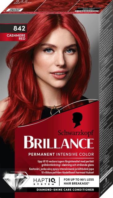 Schwarzkopf Brillance 842 Cashmere Red  hiusväri 1 kpl