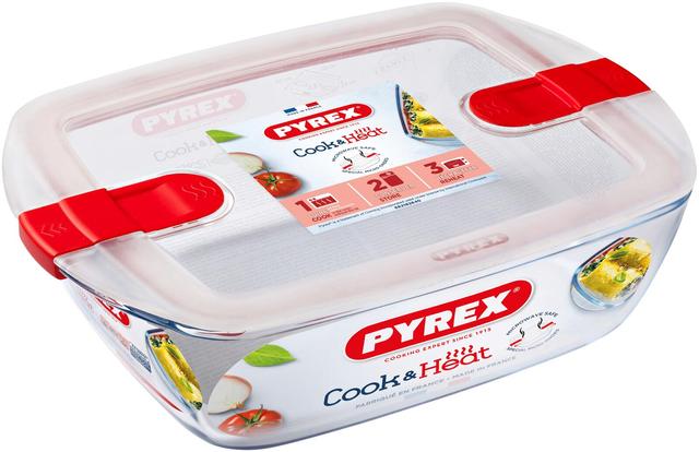 Pyrex Cook & Heat vuoka 1,1l kannella 23x15cm