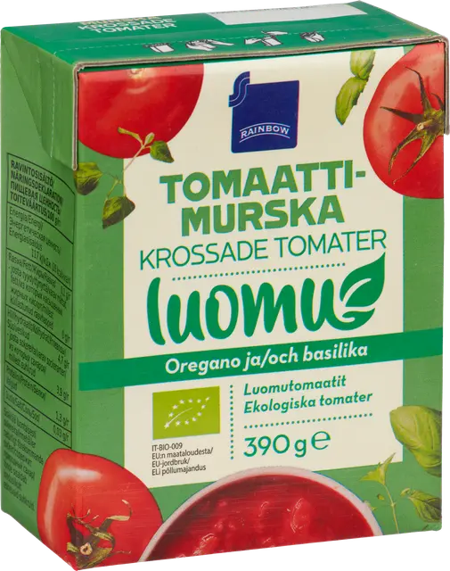 Rainbow tomaattimurska oregano ja basilika luomu 390 g