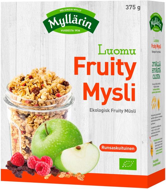 Myllärin Luomu Fruity Mysli 375 g