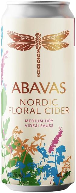 Abavas Nordic Floral Medium Dry siider 5%vol 330 ml