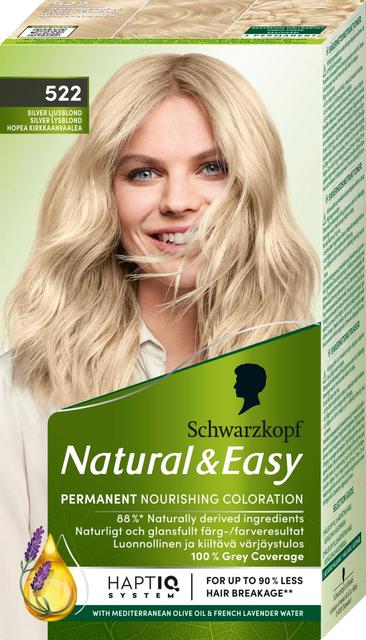 Schwarzkopf Natural & Easy 522 Hopea Kirkkaanvaalea hiusväri