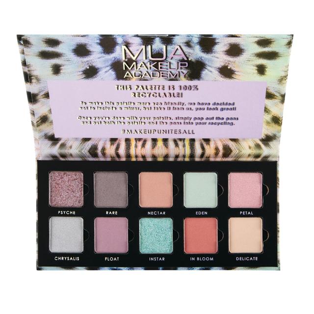 MUA Make Up Academy Metamorphosis 10 Shade Paper Eyeshadow Palette 11 g luomiväripaletti