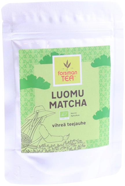 Forsman tea Luomu Matcha vihreä teejauhe vakuumipussi 50 g