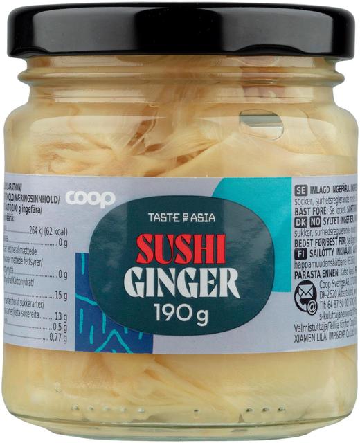 Coop sushi ingver 190 g