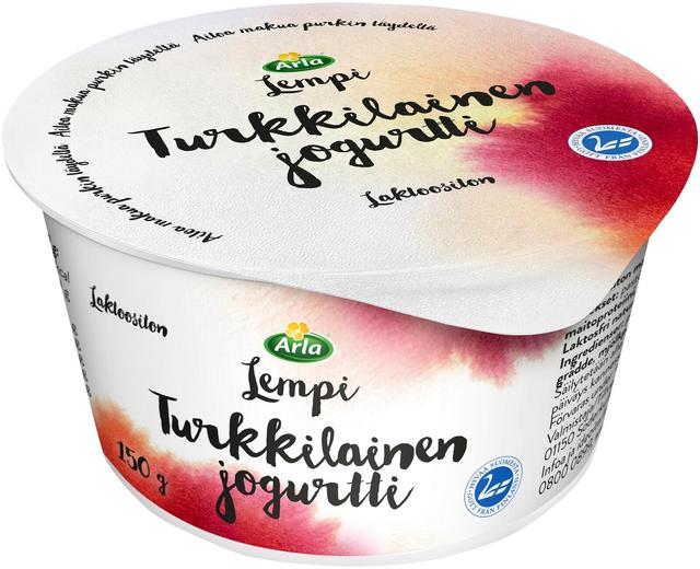 Arla Lempi Turkkilainen 10%  laktoositon jogurtti 150 g