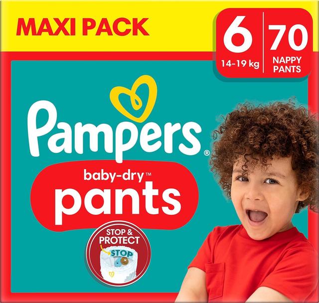 Pampers Baby Dry Pants S6 14-19kg 70kpl housuvaippa