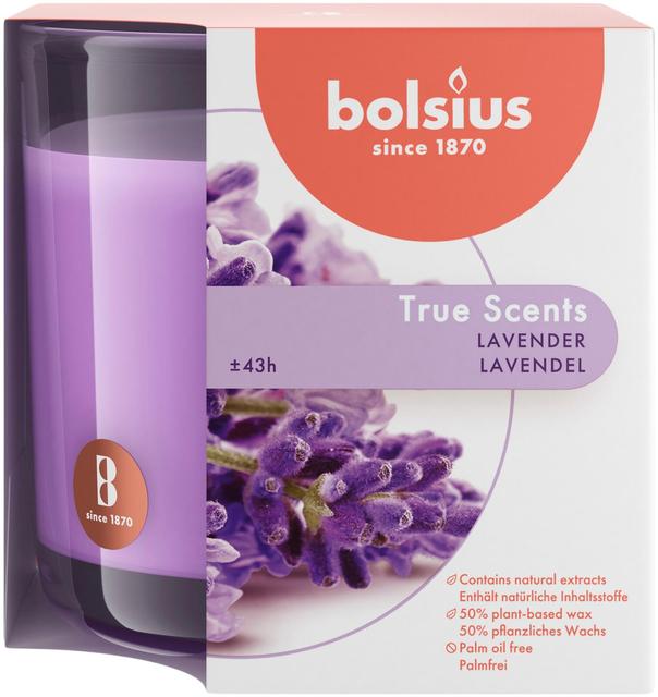 Bolsius tuoksukynttilä lasissa 95/95 lavender