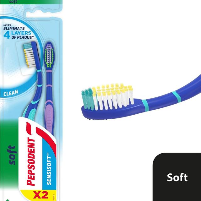 Pepsodent Super Clean Sensisoft hammasharja 2 kpl