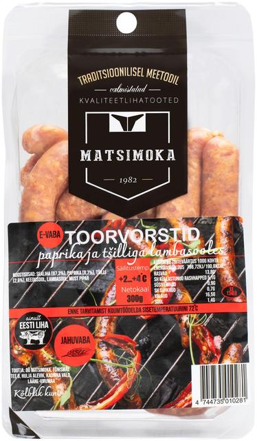 Toorvorstid paprika ja tšilliga 300G