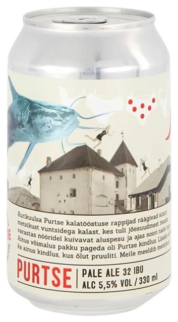 Purtse Pale Ale õlu 5,5%vol 330ml