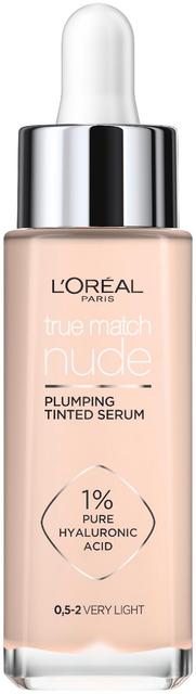 L'Oréal Paris True Match Nude Plumping Tinted Serum  0,5-2 Very Light -meikkivoide 30 ml