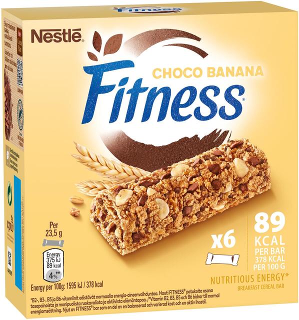 Fitness 6x23,5g Choco Banana viljapatukka