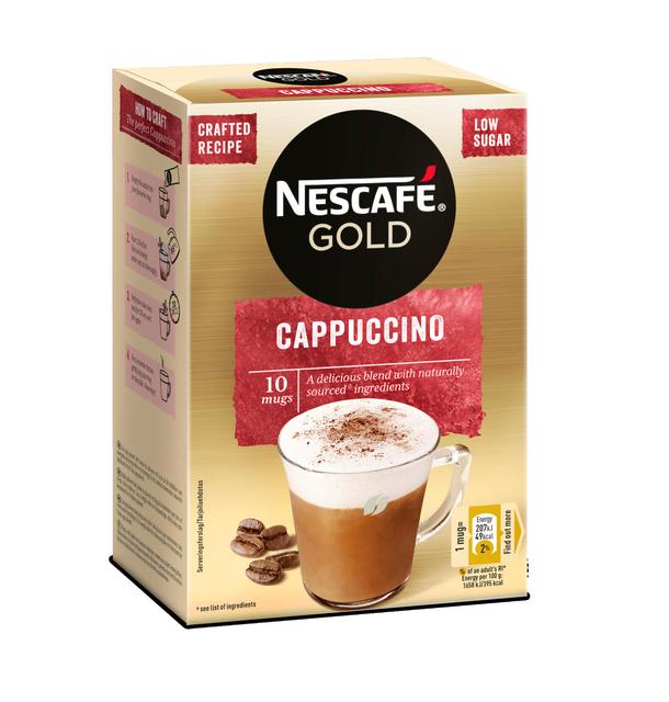 Nescafé 10kpl/125g Cappuccino erikoispikakahvi annospussi