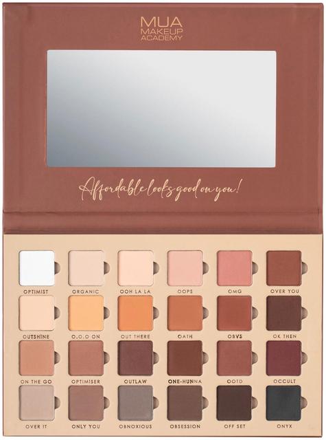 MUA Make Up Academy Ultimate Obsession 24 Shade Matte Nude Eyeshadow Palette 26,4 g luomiväripaletti