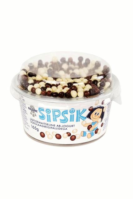 Jäätisemaitseline AB-jogurt šokolaadiriisipallidega, 165 g