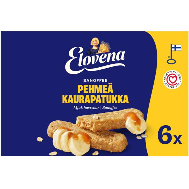 Elovena banoffee-koogi maitseline pehme kaerabatoon  180g