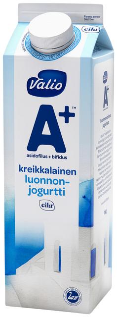Valio A+™ kreikkalainen luonnonjogurtti 1 kg laktoositon