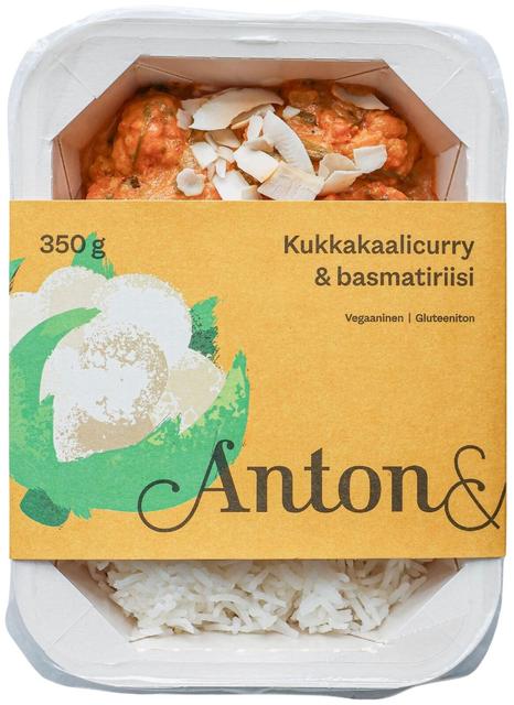 Anton&Anton Kukkakaali-curry & basmatiriisi 350g