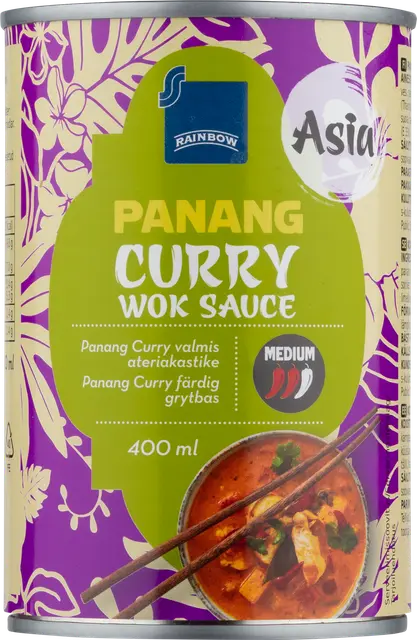 Rainbow panang-currytahnaa sisältävä kookosmaito 400 ml