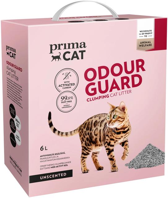 PrimaCat Odour Guard Unscented kissanhiekka 6 l