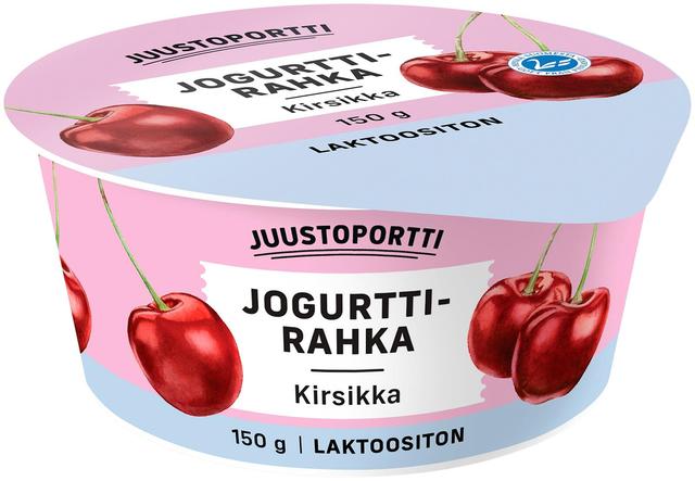 Juustoportti Jogurttirahka 150 g kirsikka laktoositon