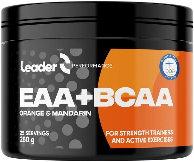 Leader Performance EAA-BCAA aminohappojauhe, Appelsiinin ja mandariininmakuinen 250g
