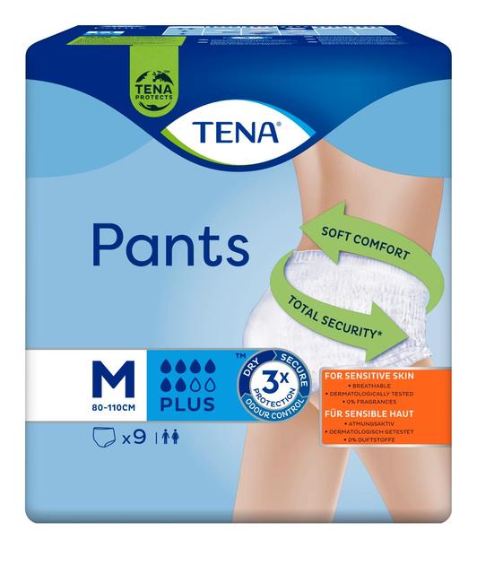 TENA Pants Plus Medium Inkontinenssihousut 9 kpl