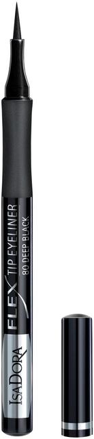 IsaDora Flex Tip Eyeliner silmänrajaustussi 80 Deep Black 1 ml