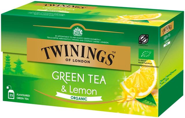 Twinings 25x1,5g Green tea & Lemon Luomu