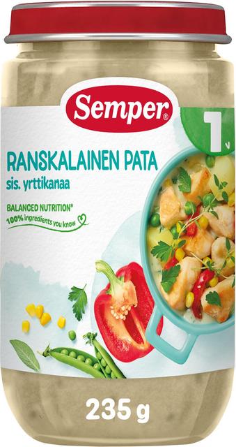 Semper kartuli-kana pajaroog ürtidega 235 g, alates 1-eluaastast