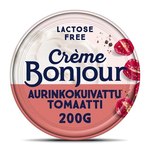Crème Bonjour 200g Aurinkokuivattu Tomaatti tuorejuusto laktoositon