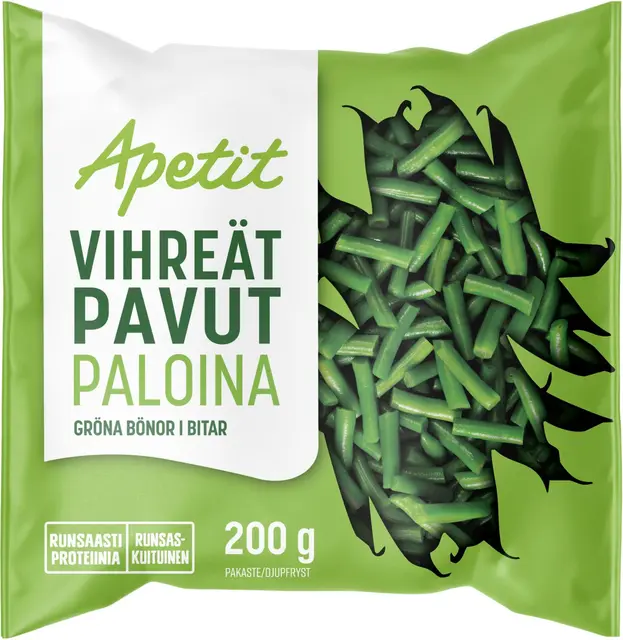 Apetit Vihreät pavut paloina pakaste 200g
