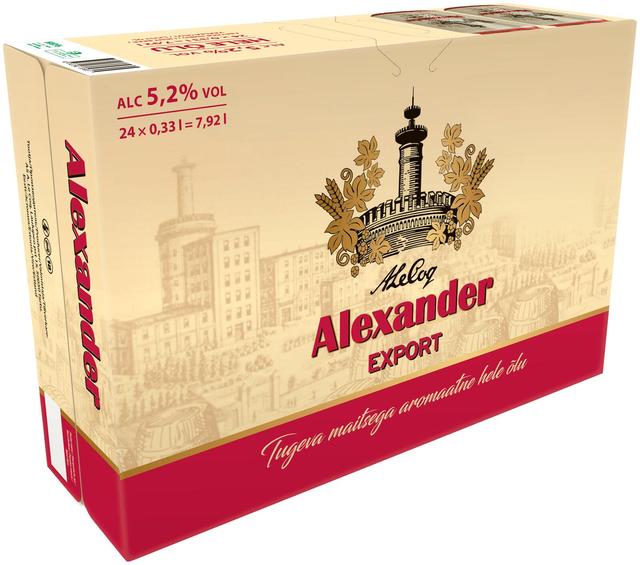 Alexander Export õlu 5,2%vol 24X330ML