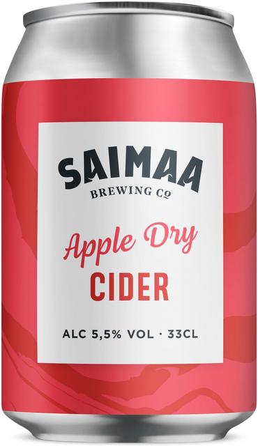 Saimaa Dry Apple Cider 5,5% siideri 0,33l tölkki