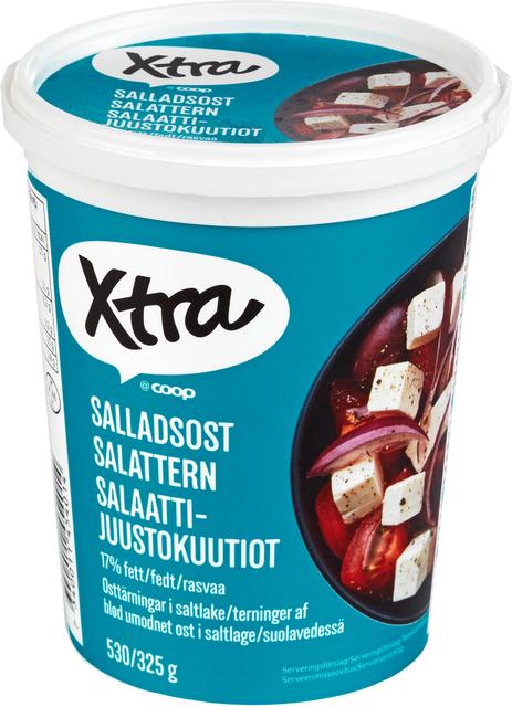 Xtra 530/325 g salaattijuustokuutiot