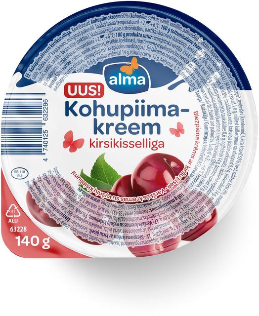 Alma kohupiimakreem kirsikisselliga 140g