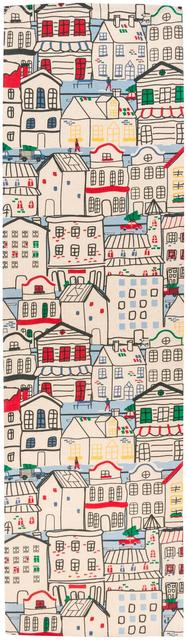 House kaitaliina Winter town 33 x 120 cm