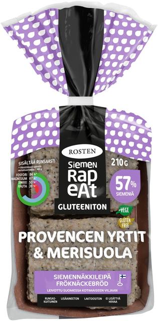 Rosten Siemenrapeat Provencen yrtit & Merisuola siemennäkkileipä 210 g