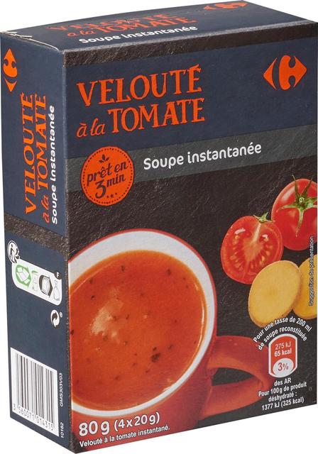 Carrefour keittoainekset kermainen tomaattikeitto 4 x 20 g