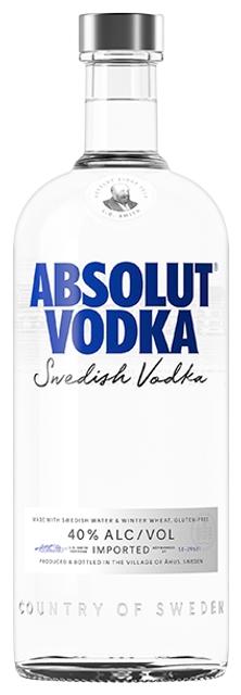 Absolut vodka 40%vol 1L