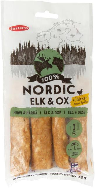 Best Friend Nordic Hirvi & Härkä + Kana -rouheluu 4 kpl 60 g